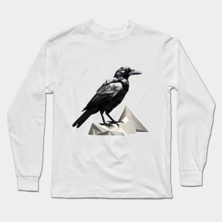 Crown Geometric Long Sleeve T-Shirt